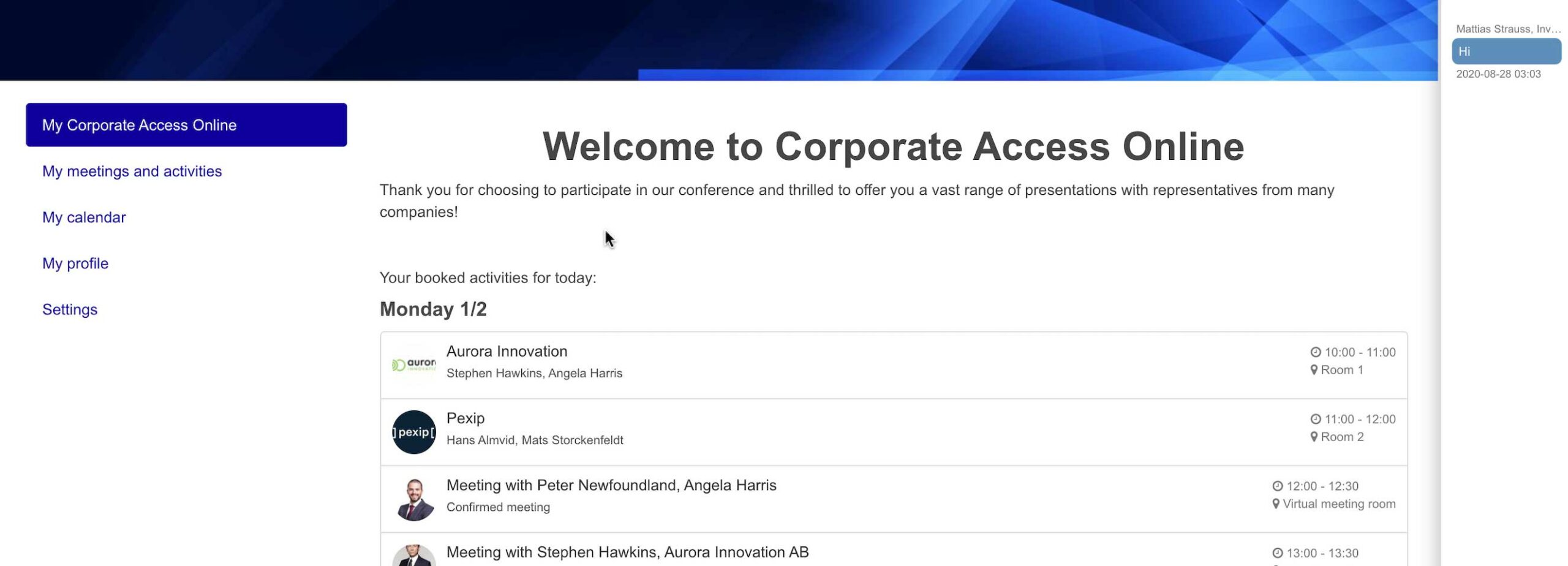 Corporate Access Conferences