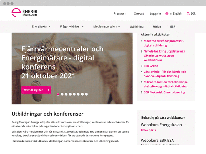 member organization Swedenergy digital events