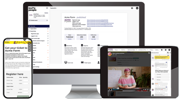 Request demo of the event management platform InvitePeople.