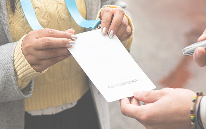 Scan name tag on events for leads registration.